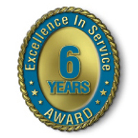 Excellence in Service - 6 Year Award